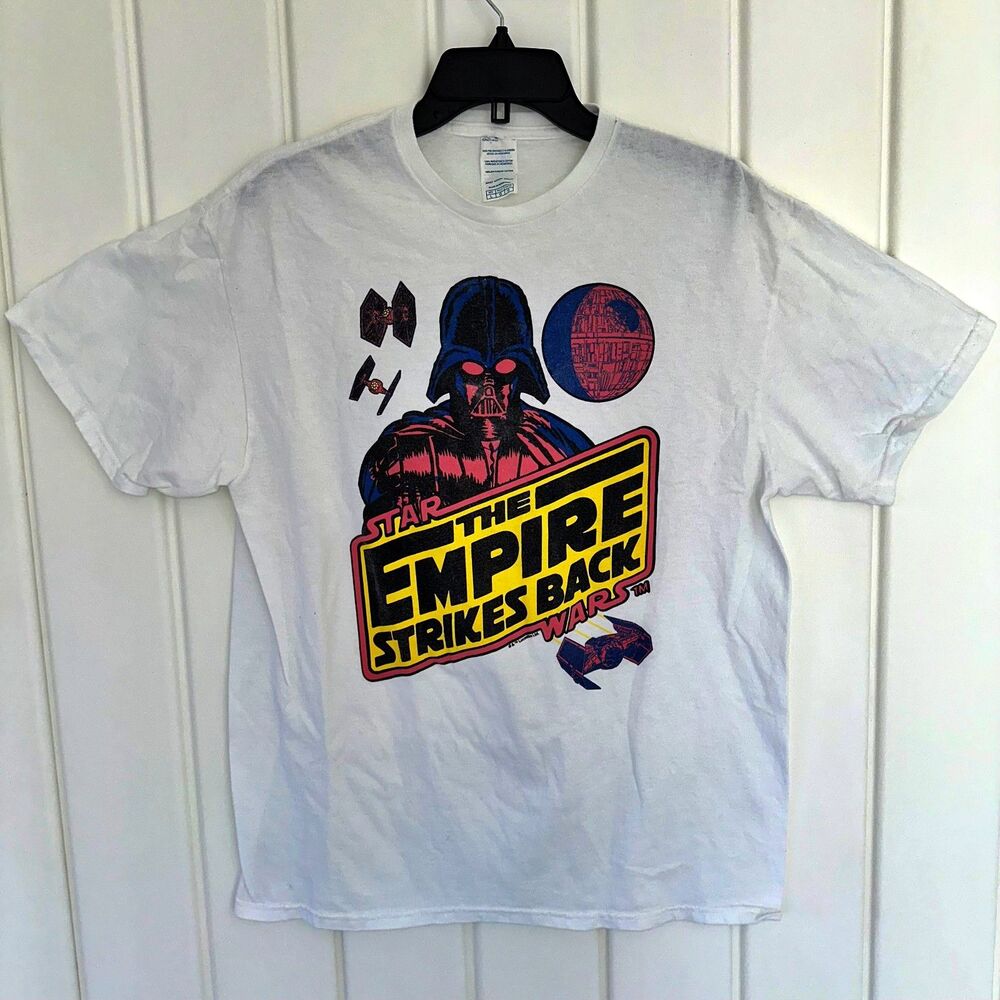 Vintage Star Wars The Empire Strikes Back Cotton T-Shirt Size Large